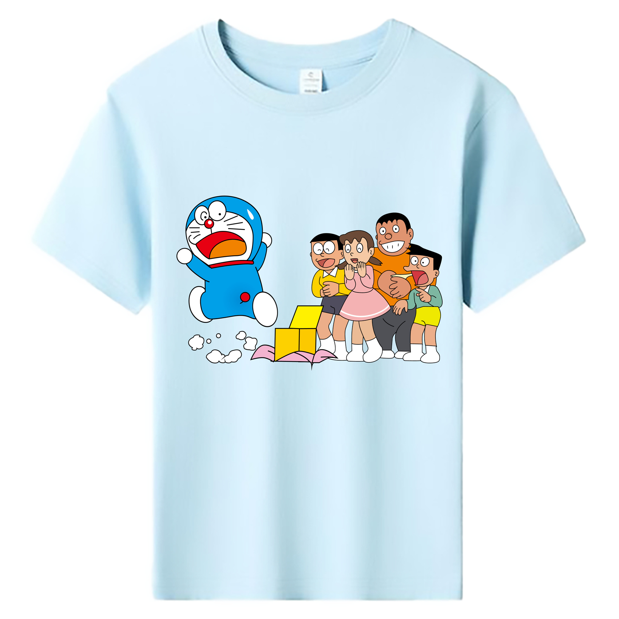 （画像用） ドラえもん 骨川 スネ夫 Doraemon Honekawa Suneo 綿100％キッズTシャツ（フロントプリント）